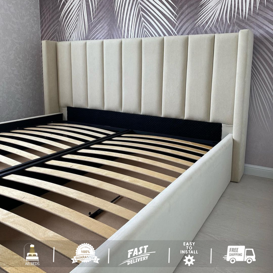 2025 Regal Wingback Optional Ottoman Bed