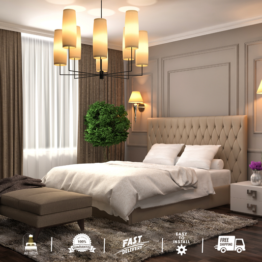 2025 Mont Blanc Designer Bed with Long Headboard