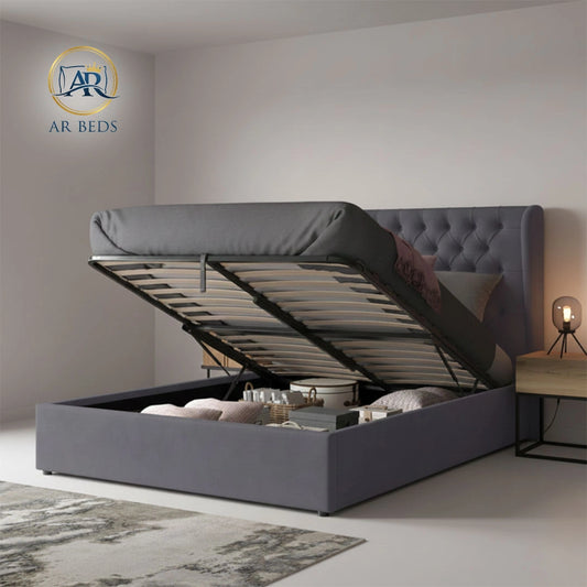 wingback ottoman beds