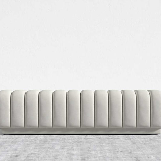 Panelled Designer Ottoman Bench/Footstool