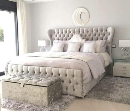 2025 Regal Luxury Wingback Bed Frame