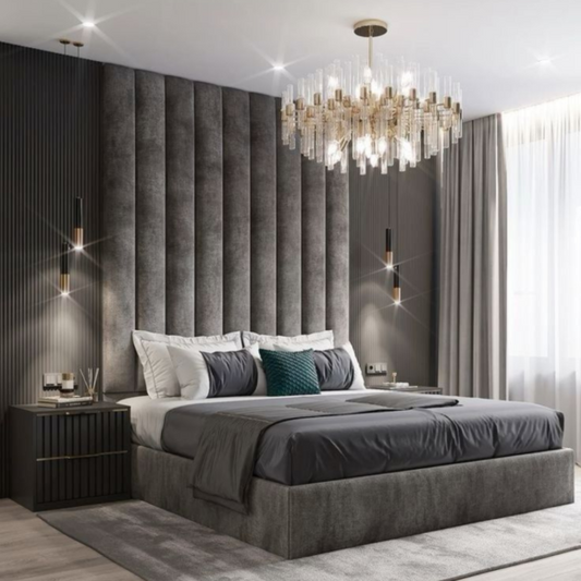 2025 Bristol Wall Panel Bed with Optional Ottoman Storage