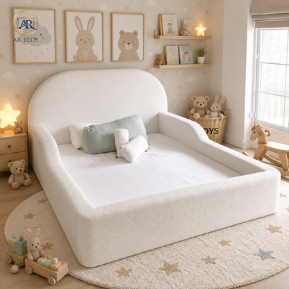 2026 Coral Children Floor Bed with Soft Safety Side Rails -ARBEDS