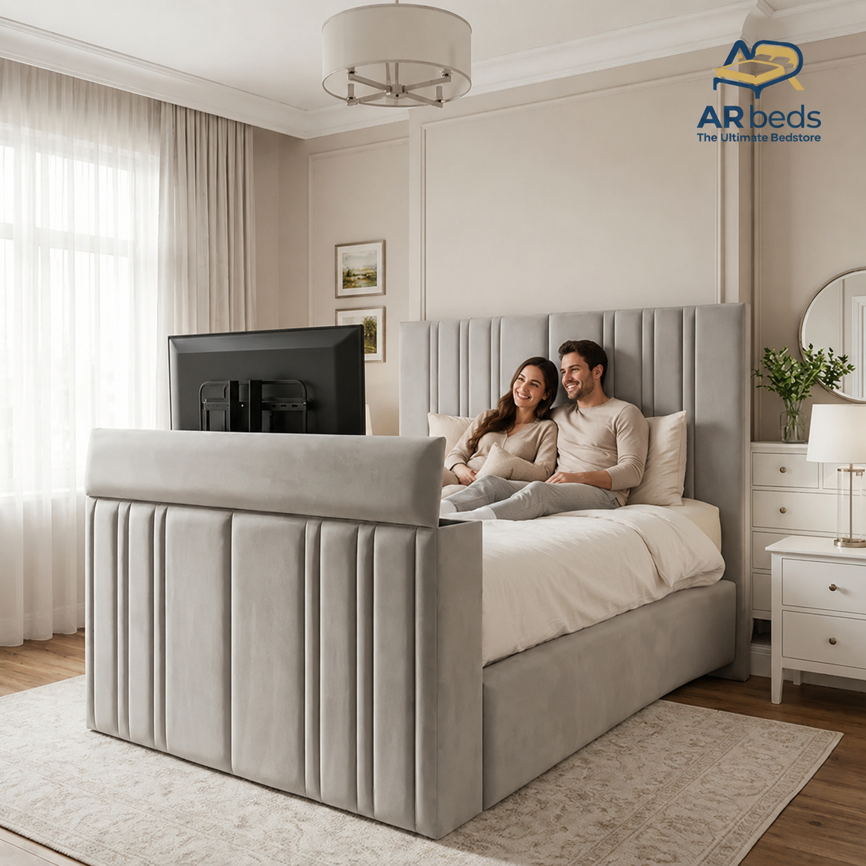 2026 Signature TV Bed With Optional Ottoman - ARBEDS