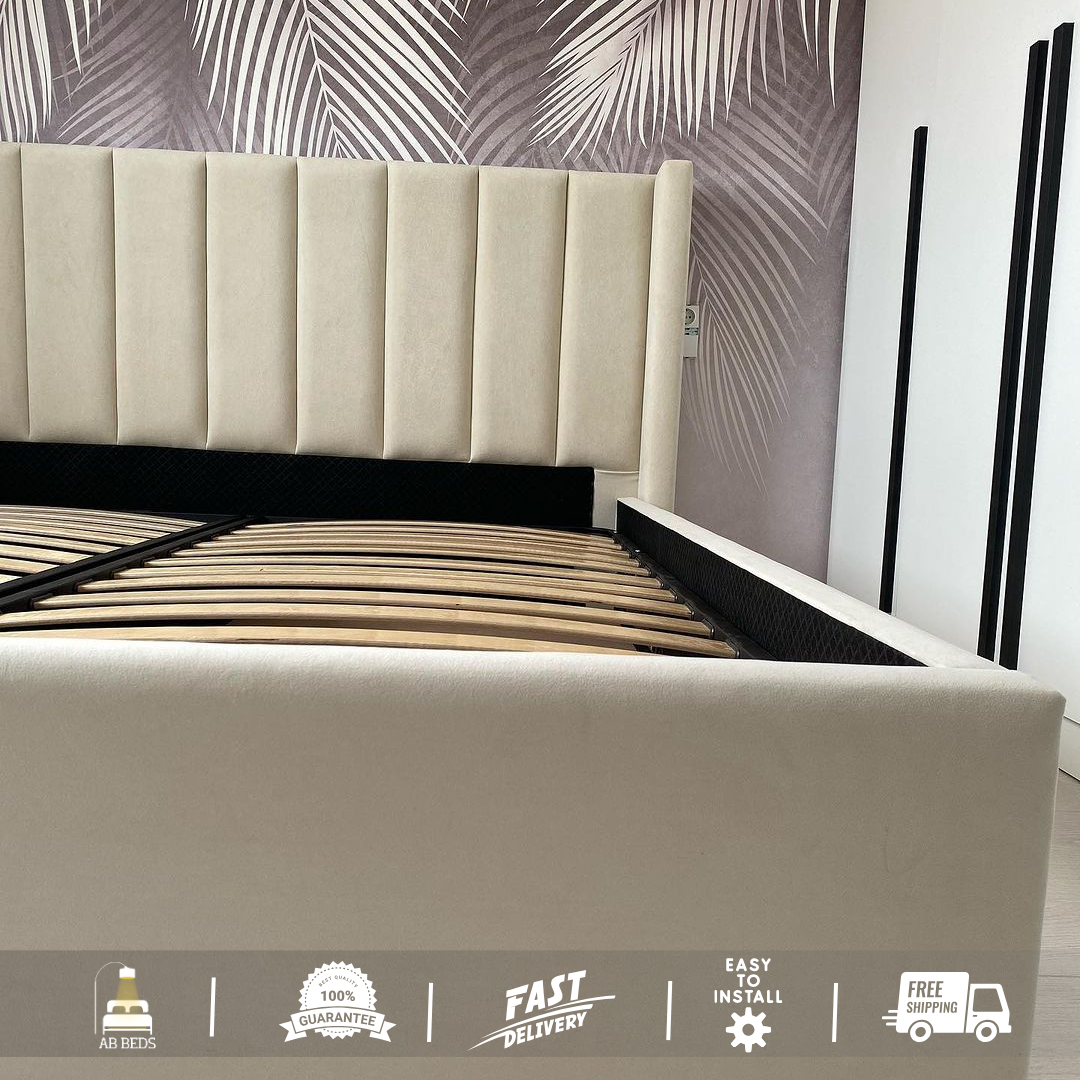 2025 Regal Wingback Optional Ottoman Bed