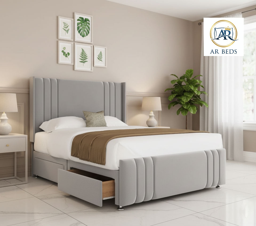 Ripon with Wings – Divan Bed with Footboard