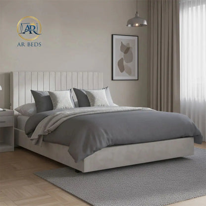 Bergamo Multi Panelled USB-C Charging Bed Frame
