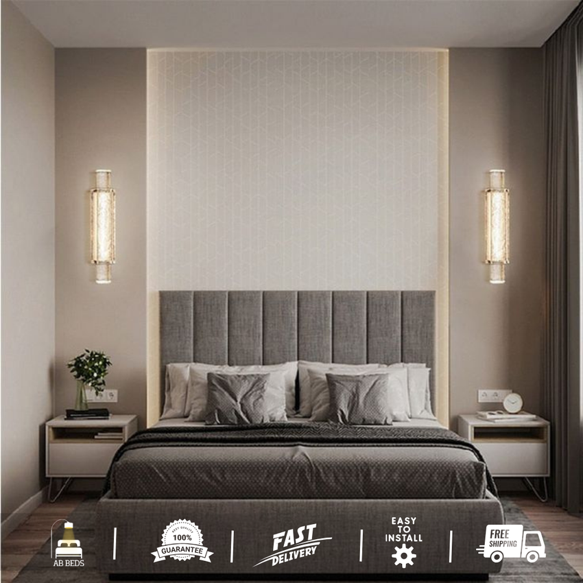 Cascade Lining Bed with Optional Ottoman Storage - ABBEDS #B75 – AR Beds