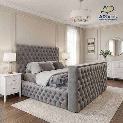 Ambassador Automatic Lift TV Bed Frame |Luxury Chelsea