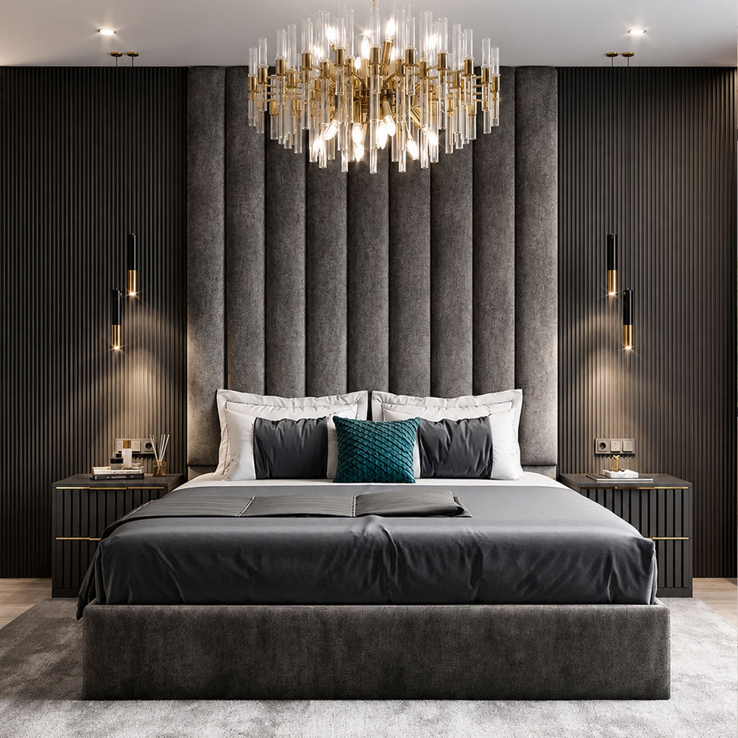 2026 Bristol Wall Panel Bed | Optional Ottoman Storage - ABBEDS