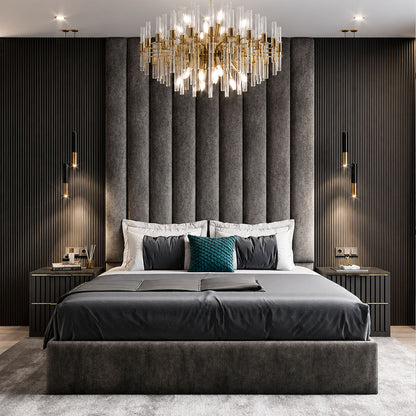 2026 Bristol Wall Panel Bed | Optional Ottoman Storage - ABBEDS