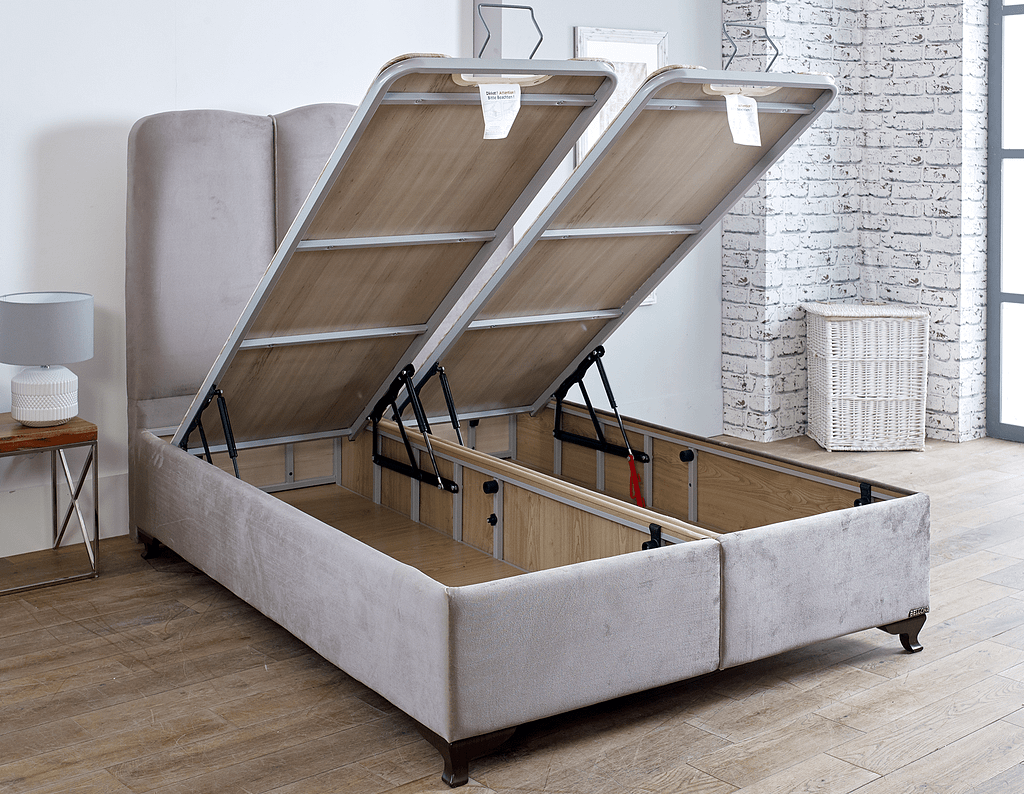 Dual storage option Ottoman Bed
