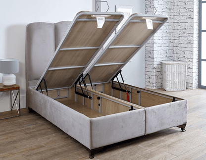 Dual storage option Ottoman Bed