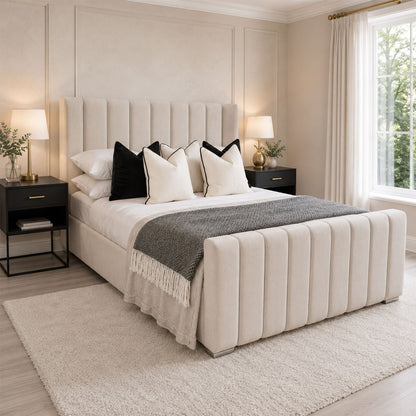 2026 Royale Wingback Bed | Optional Ottoman Storage - ABBEDS