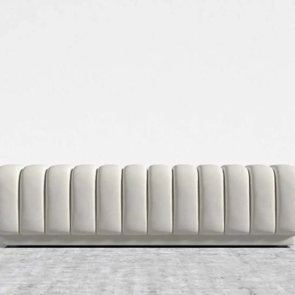 Panelled Designer Ottoman Bench/Footstool